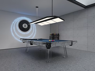 Modern Billiards Room Home Billiards Room 3d model