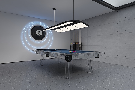 Modern Billiards Room Home Billiards Room 3d model