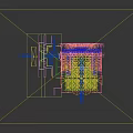 Glamorous Stage Design With Blue Purple Lighting Red Carpet And Steps