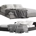 Double bed 3d model