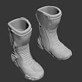 White Tall Riding Boots With Sturdy Design Stylish Stitching And Protective Soles