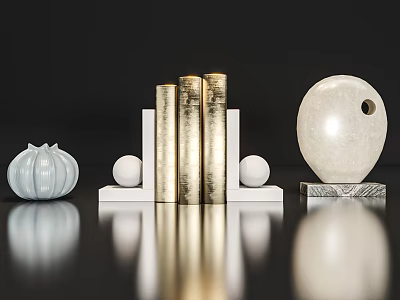 Modern Decorative Ornaments Book Ornaments 3d model