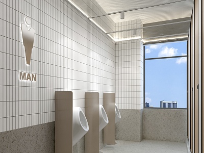 Public toilet 3d model