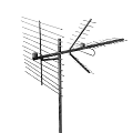 wire pole digital receiver trigeminal octawood fishbone antenna 3d model