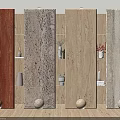 Natural Stone Feature Walls With Different Textures Colors And Decorative Ornaments