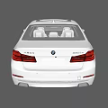 White BMW Luxury Sedan With Sleek Exterior Design And Modern Features