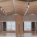 Modern Dance Room Multi-function Activity Room 3d model