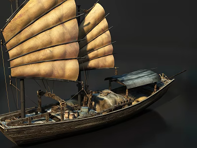 new chinese-style ship ancient ship 3d model new chinese-style ship ancient ship 3d model