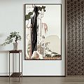 New Chinese Decorative Painting Hanging Painting 3d model