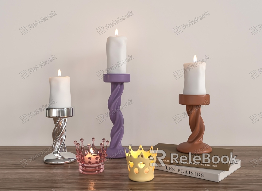 Nordic Candlestick Lamp model