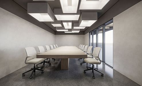 Modern Meeting Room Small Meeting Room Multifunctional Meeting Room Meeting Table and Chair Meeting Space 3d model