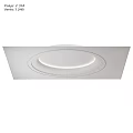 Modern White Round Recessed Ceiling Light Panel Design With Luminous Ring And Sleek Trim 3d model