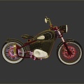 Motorcycle Two-wheeled Motorcycle Cross-country Motorcycle Road Race Motorcycle Motor Vehicle Transport 3d model