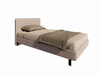 Modern Single Bed 3d model