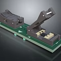 Detailed Switch Panel Design Featuring Internal Circuit Board And Electronic Components