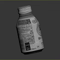 Silver GEOX Brand Beverage Bottle With Label Text And Design Details
