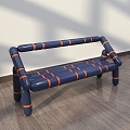 Public chair bench bench simple creative furniture outdoor indoor and outdoor special-shaped rest bench 3d model