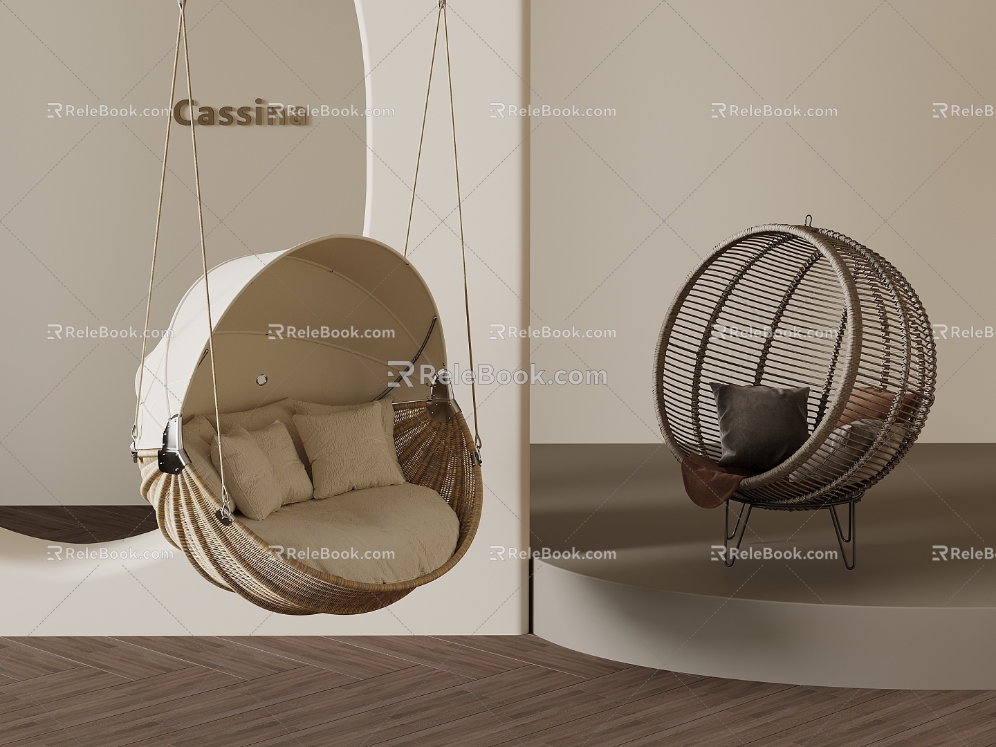 Swing Chair Hanging Chair 3d model