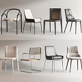 Stylish Accent Chairs With Modern Design Upholstered Seats And Metal Wooden Legs