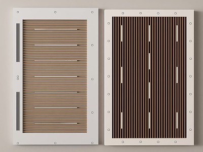 Modern Ceiling Square Ceiling Grille Ceiling 3d model