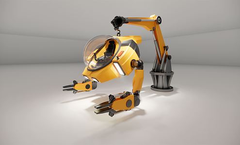 Modern robotic ocean submersible 3d model