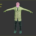Game Movie Character Elderly Male With Glasses Gray Hair In White Lab Coat Outstretched Arms