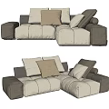Modern Multiplayer Sofa 3d model