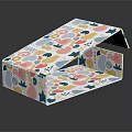 Colorful Decorative Paper House With Abstract Patterns And Geometric Shapes