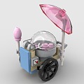 LEGO toy blocks marshmallow car dessert car 3d model