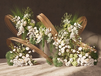 Modern Beauty Chen Bamboo Wedding 3d model