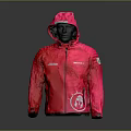 Bright Pink Hooded Jacket Featuring UNIFIT Logo And Round Emblem Design