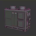 Industrial Electronic Cooling Unit With Dual Fans And Metal Ventilation Panels