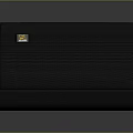 Black Speaker With Mesh Design And Audio Ports For High Quality Music Playback