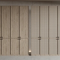 Solid wood wardrobe 3d model