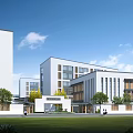 School building playground 3d model