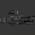 Professional Electronic Video Camera With Advanced Digital Recording And High Definition Lens