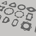 Hard Surface Mechanical Flange Fixing Pad High-tech Industrial Parts 3d model