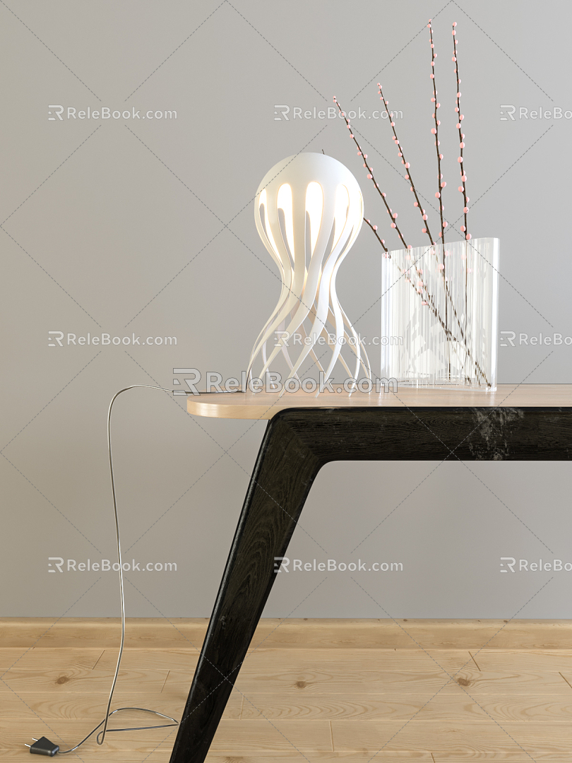 Modern table lamp octopus lamp 3d model