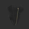 Modern Black Fitted Bodysuit with Gold Front Zipper and Stylish Stitched Details