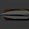 Sharp Kitchen Knife With Wooden Handle And Metal Blade For Daily Use