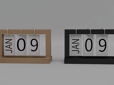 Modern Calendar Simple Calendar 3d model