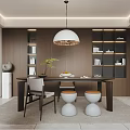 Modern study 3d model