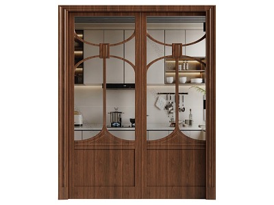 Middle style double door kitchen door model