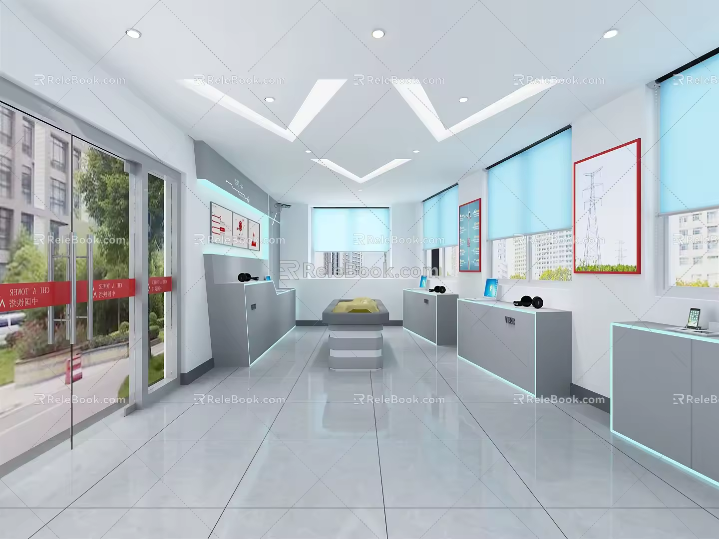 Modern Store Digital Store 3d model