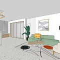 Modern Front Desk Front Desk Reception Area 3d model
