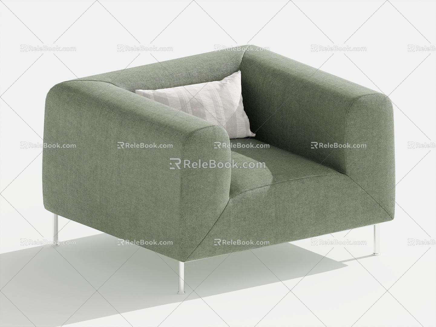 Single Sofa Casual Chair Single Chair Living Room Sofa 3d model