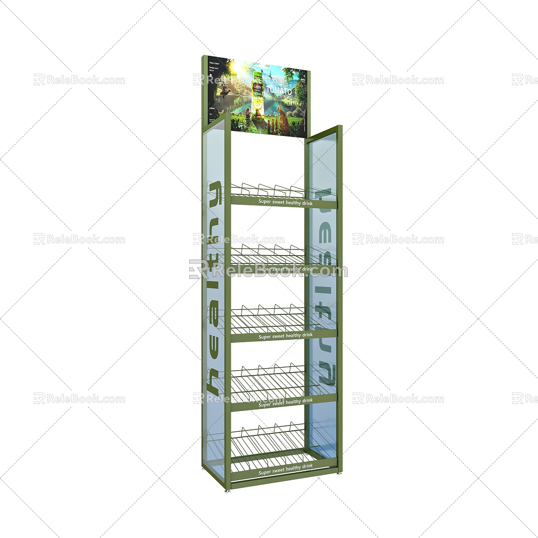 Display Rack Shelf Customized Product Rack Acrylic Customized Rack Hook Display Rack Personalized Customized Wire Rack 3d model