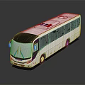 modern bus metro bus city bus minibus 3d model