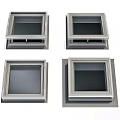Modern Casement Windows With Aluminum Frames And Multiple Opening Angles