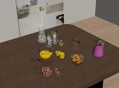 Beverage Juice Orange Juice Drink Lemonade 3d model